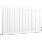 K-Rad Compact Horizontal Radiator, White, 600mm x 1000mm – Double Panel, Double Convector