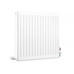 K-Rad Compact Horizontal Radiator, White, 600mm x 600mm – Double Panel, Double Convector