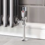 Trade Direct Thermostatic Valves, Modern, Silver/Chrome Angled