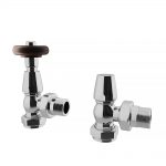 Trade Direct Thermostatic Valves, Traditional, Chrome Angled  – 10mm