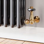 Trade Direct Thermostatic Valves, Traditional, Polished Brass Corner