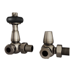 Trade Direct Thermostatic Valves, Traditional, Natural Pewter Corner