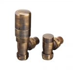 Nordic Thermostatic Valves, Modern, Antique Brass Angled