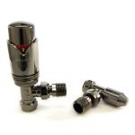 West Thermostatic Valves, Wave, Black Nickel Angled
