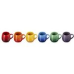 SET OF 6 RAINBOW MUGS