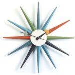 SUNBURST CLOCK MULTICOLOR
